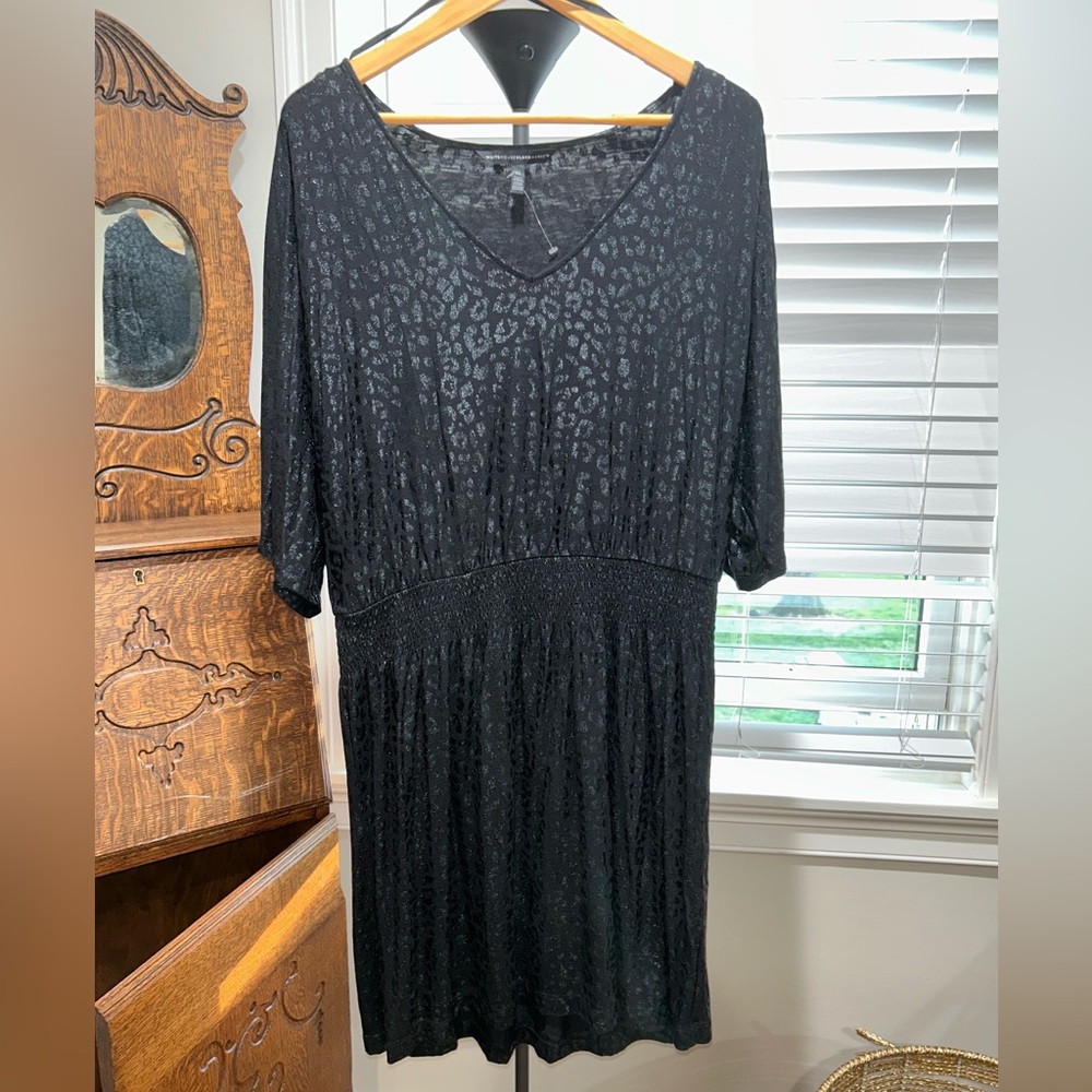 White House black market black cheetah print dress - Picture 1 of 3